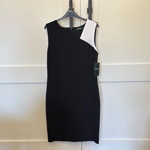 Lauren by Ralph Lauren Black and White Women's Dress Size 8